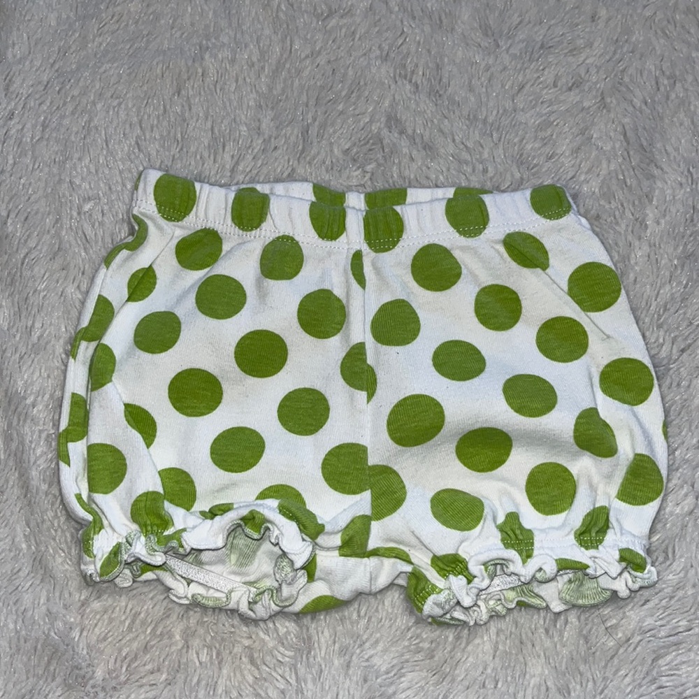 carters green polkadot shorts 9 months baby girl clothing